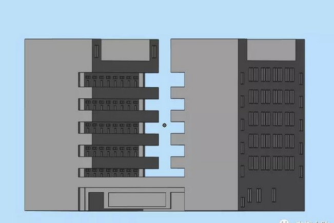 3D打印教學(xué)樓建筑模型